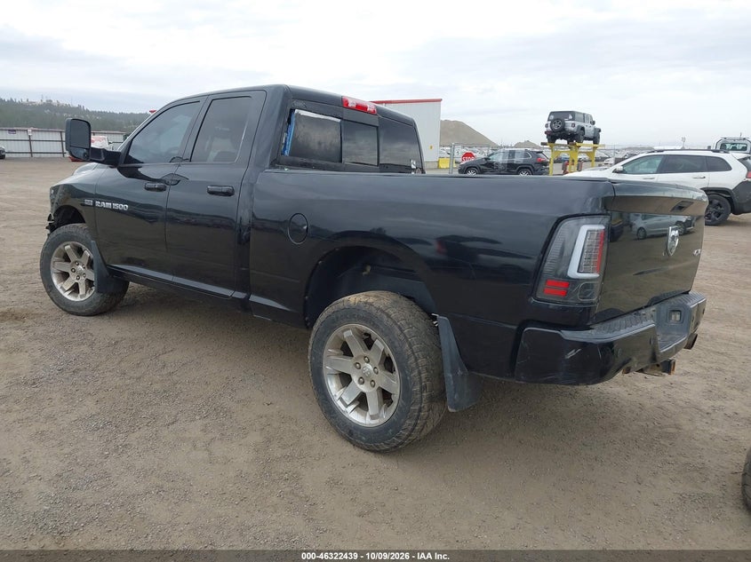Vin: 1c6rd7ht5cs145358, lot: 46822687, ram 1500 sport 20123