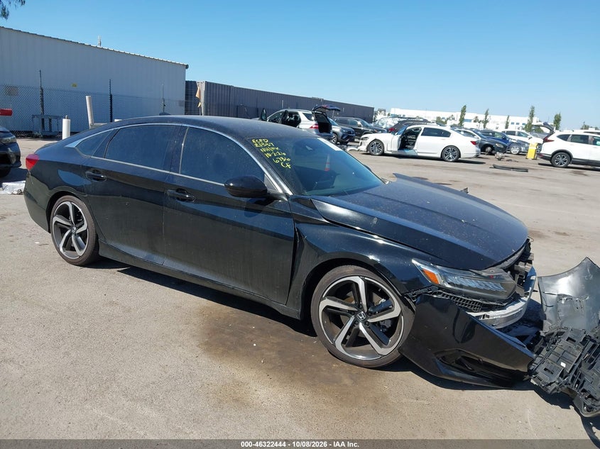 Vin: 1hgcv1f3xma076736, lot: 46822692, honda accord sport 20211