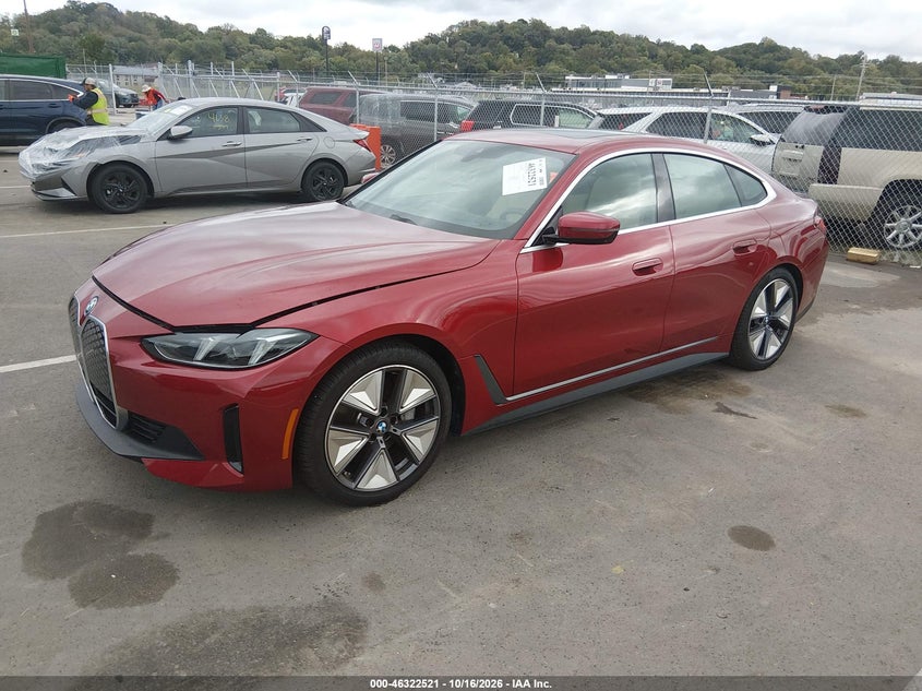 Vin: wby43hd01sfu22567, lot: 46822769, bmw i4 gran coupe xdrive40 20252