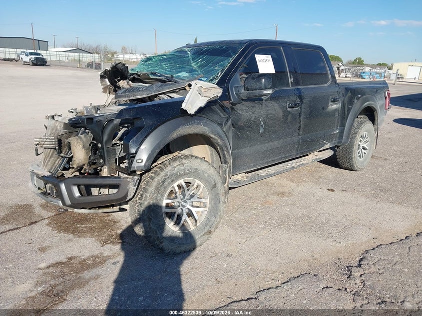 Vin: 1ftfw1rg0hfc33142, lot: 46822787, ford f-150 raptor 20172