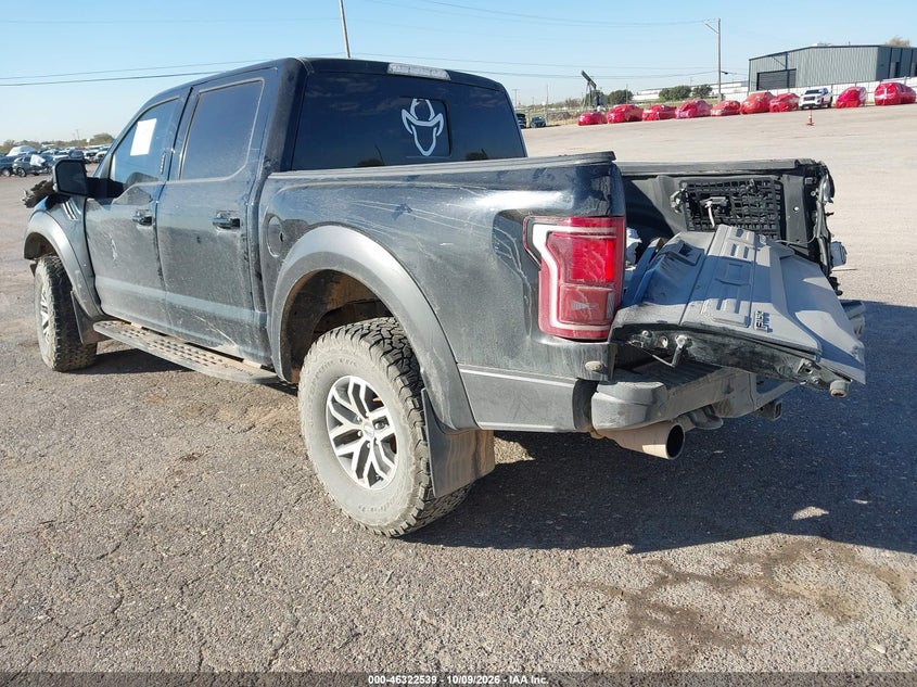 Vin: 1ftfw1rg0hfc33142, lot: 46822787, ford f-150 raptor 20173