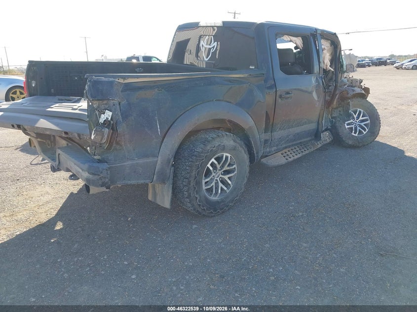 Vin: 1ftfw1rg0hfc33142, lot: 46822787, ford f-150 raptor 20174