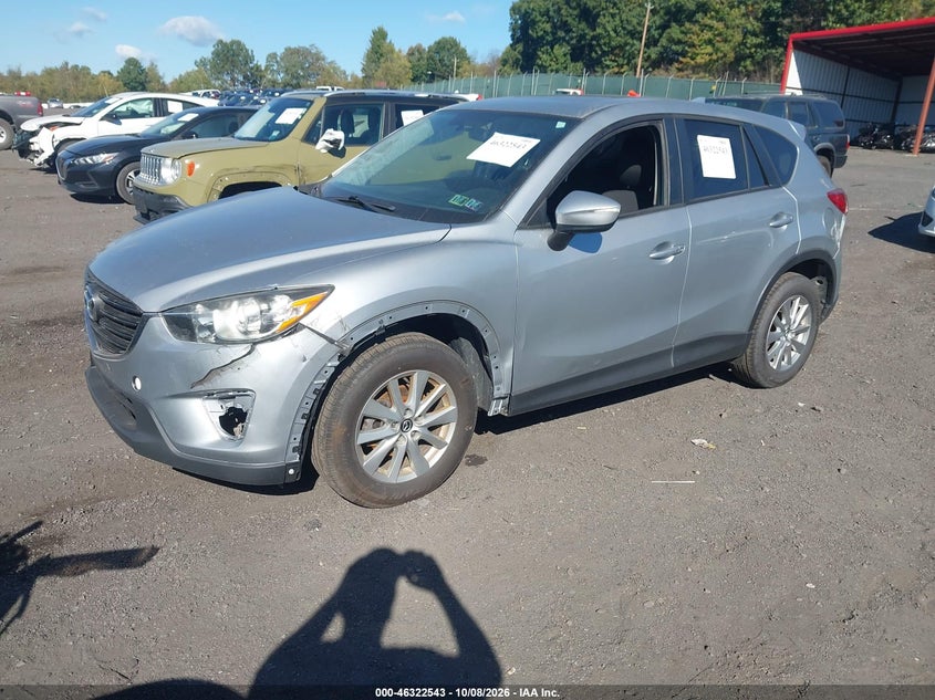 Vin: jm3ke4cyxg0640415, lot: 46822791, mazda cx-5 touring 20162