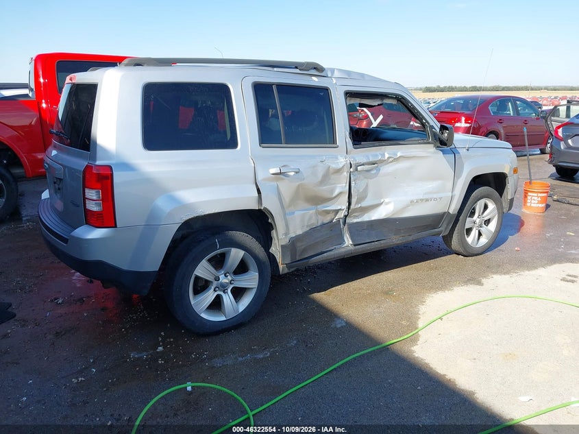 Vin: 1c4njrfbxdd263756, lot: 46822802, jeep patriot latitude 20134
