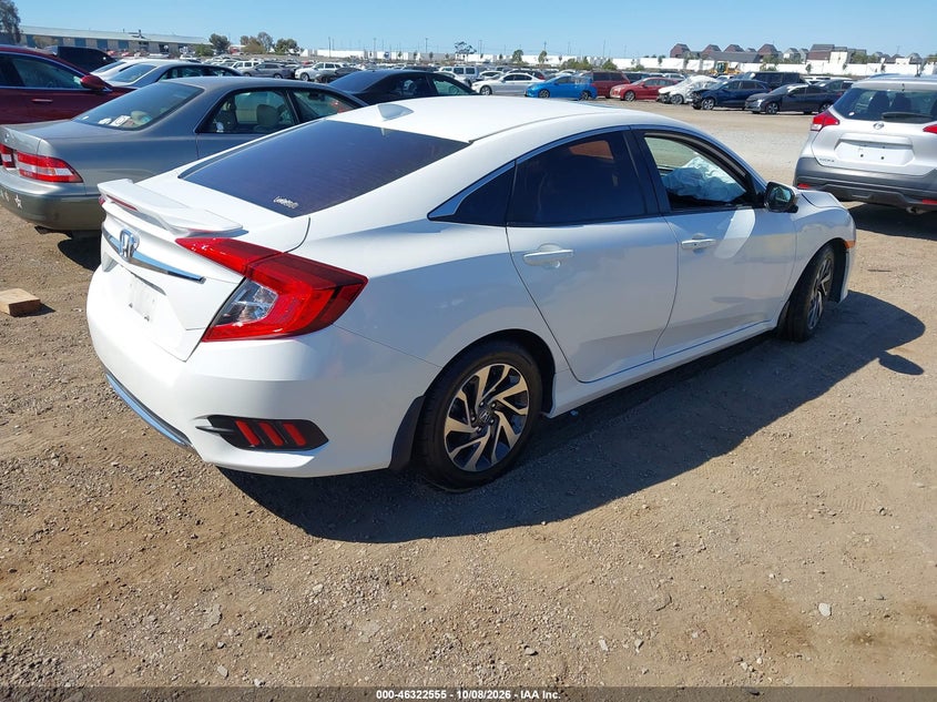 Vin: 2hgfc2f81jh538117, lot: 46822803, honda civic ex 20184