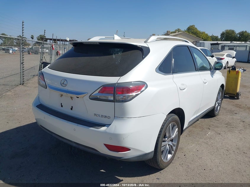 Vin: jtjbk1ba2f2467137, lot: 46822902, lexus rx 350 20154