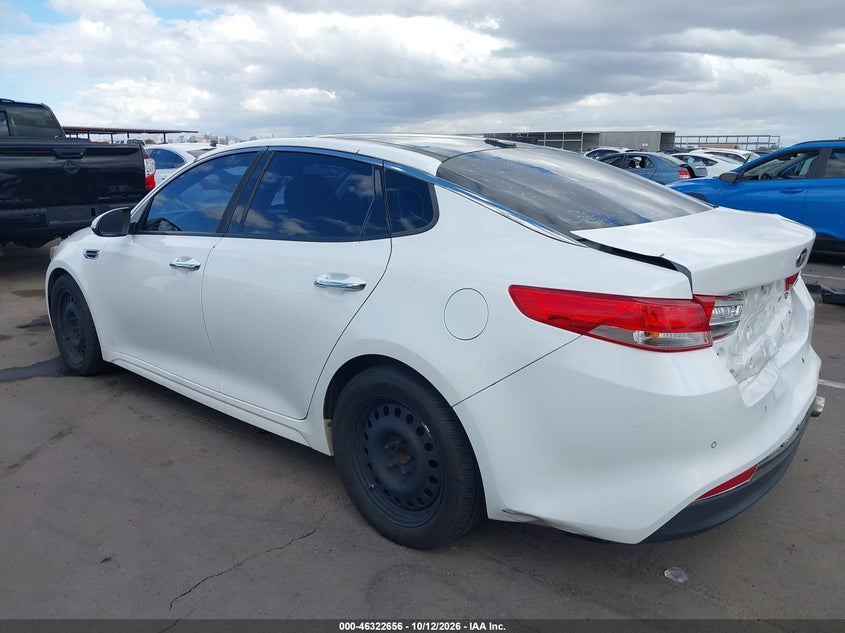 Vin: 5xxgu4l35gg045833, lot: 46822904, kia optima ex 20163