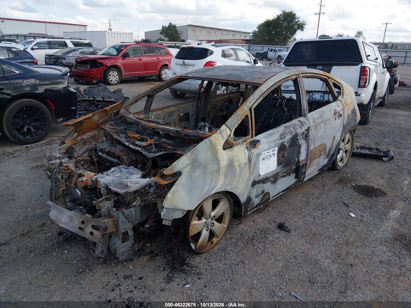 2011 Toyota Prius Five, Total Burn, IAAI, VIN JTDKN3DU5B0303237 — photo 2