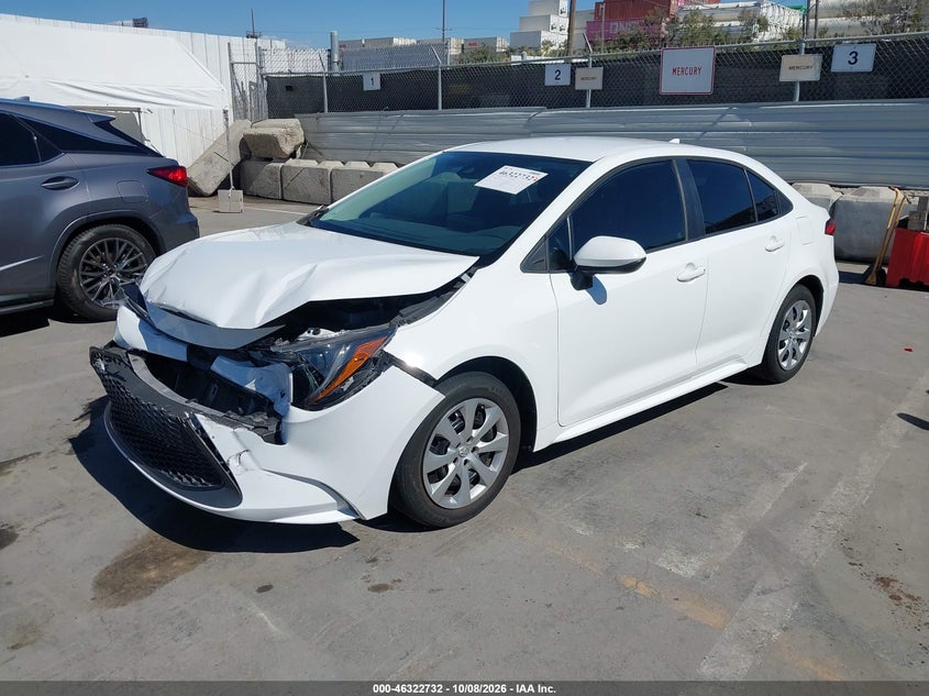 Vin: 5yfepmae6np295590, lot: 46822980, toyota corolla le 20222