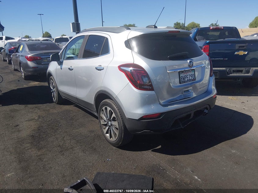 Vin: kl4cjasbxmb335754, lot: 46823015, buick encore fwd preferred 20213