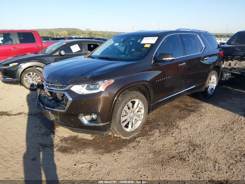Vin: 1gnevkkw8jj226696, lot: 46823029, chevrolet traverse high country 20182