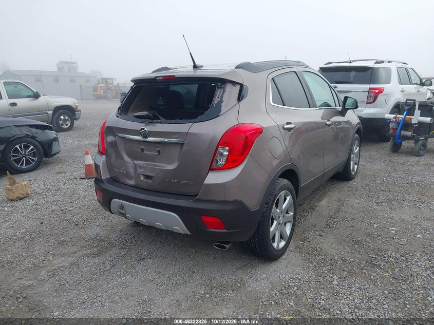 Vin: kl4cjcsb5eb644660, lot: 46823073, buick encore leather 20144