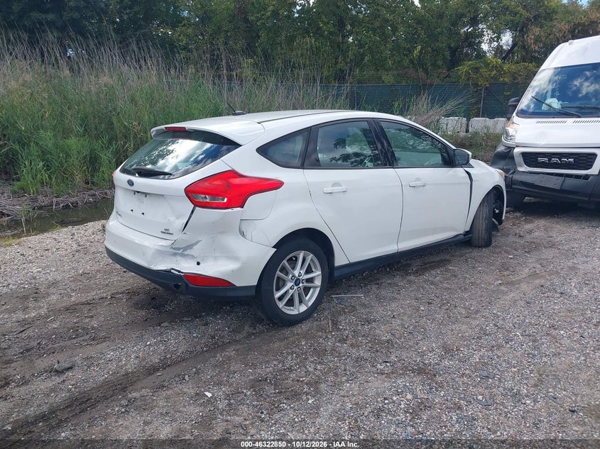 Vin: 1fadp3k23fl253310, lot: 46823098, ford focus se 20154
