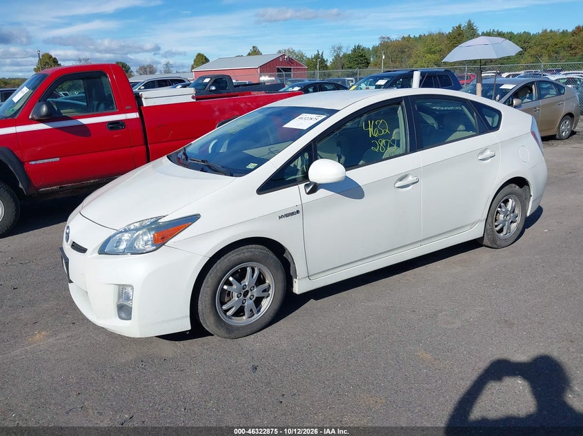 Vin: jtdkn3du5b5332644, lot: 46823123, toyota prius three 20112