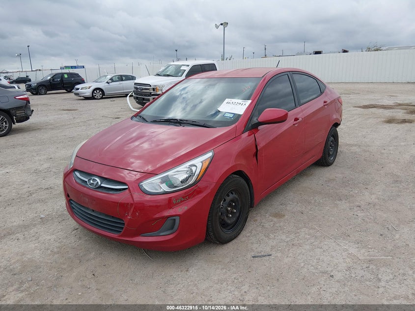 2016 Hyundai Accent Se, All Over, IAAI, VIN KMHCT4AE8GU001756 — photo 2