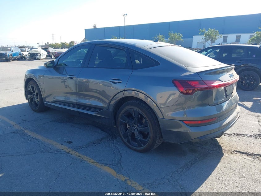 Vin: wa12aage7mb014379, lot: 46823167, audi e-tron sportback premium plus quattro 20213