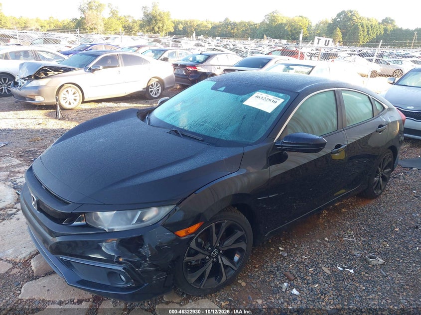 Vin: 2hgfc2f88lh515789, lot: 46823178, honda civic sport 20202