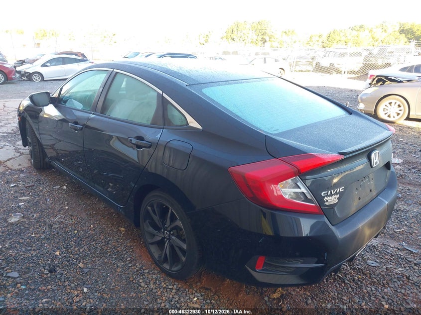 Vin: 2hgfc2f88lh515789, lot: 46823178, honda civic sport 20203