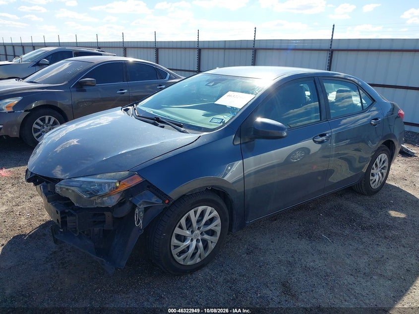 Vin: 2t1burhe4kc219893, lot: 46823197, toyota corolla le 20192