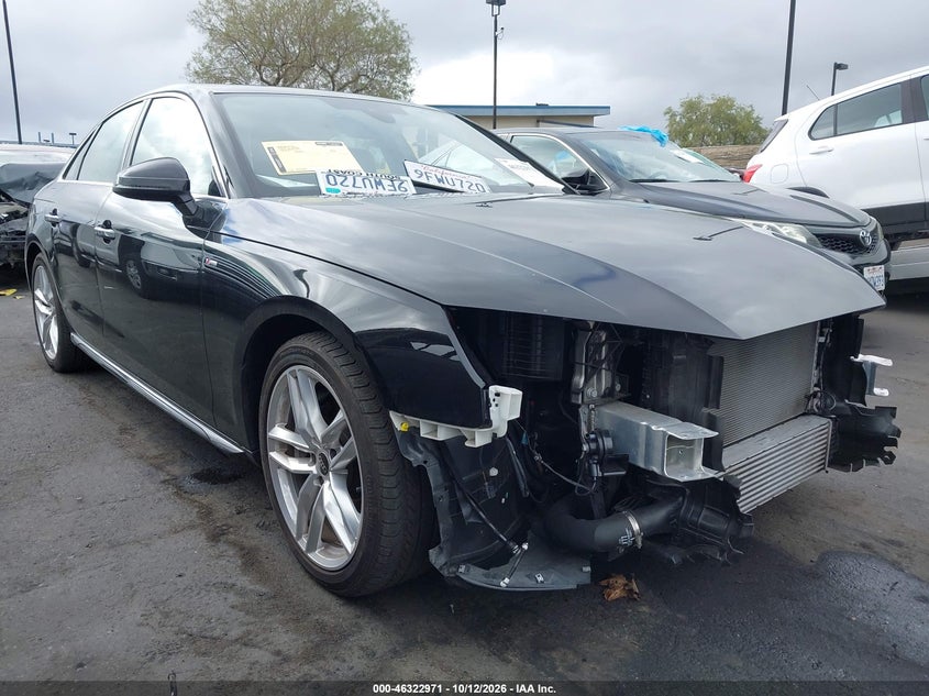 Vin: waufaaf43pn008501, lot: 46823219, audi a4 prestige 45 tfsi s line quattro s tronic 20231