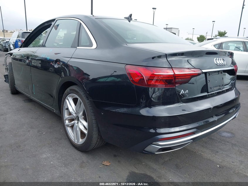 Vin: waufaaf43pn008501, lot: 46823219, audi a4 prestige 45 tfsi s line quattro s tronic 20233