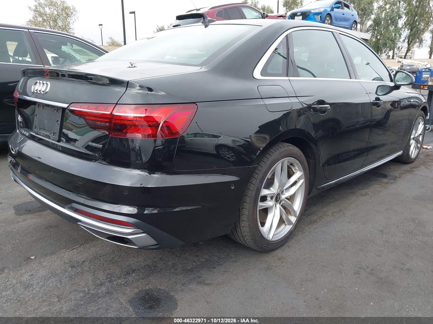 Vin: waufaaf43pn008501, lot: 46823219, audi a4 prestige 45 tfsi s line quattro s tronic 20234