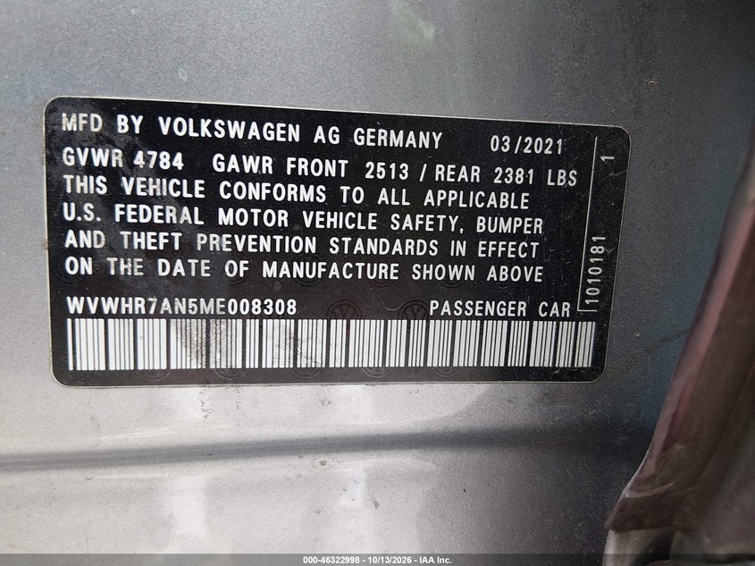 2021 VOLKSWAGEN ARTEON 2.0T SEL R-LINE · Фото 9