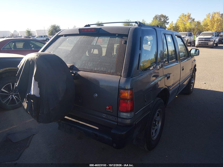 ISUZU RODEO 1997 VIN 4S2CM58V0V4322446