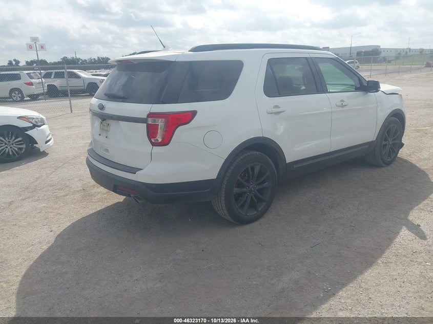 Vin: 1fm5k7d81jgb87875, lot: 46823418, ford explorer xlt 20184