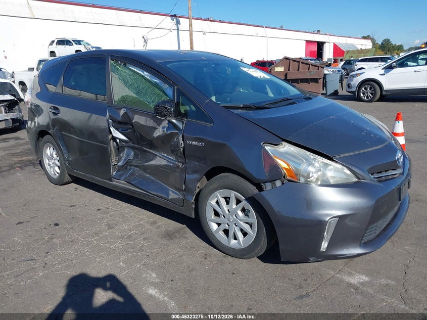 Vin: jtdzn3eu6d3191062, lot: 46823523, toyota prius v two 2013 img_1