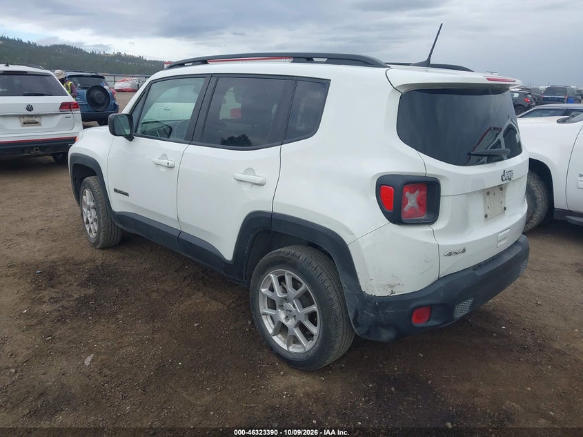 Vin: zacnjdb19ppp15330, lot: 46823638, jeep renegade latitude 4x4 20233