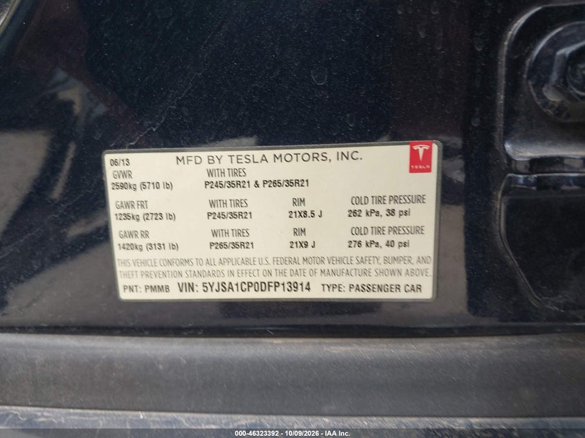2013 TESLA MODEL S PERFORMANCE · Фото 9