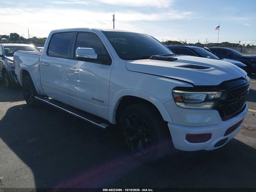 Vin: 1c6rrejg7kn750742, lot: 46823744, ram 1500 laramie  4x2 5'7 box 2019 img_1