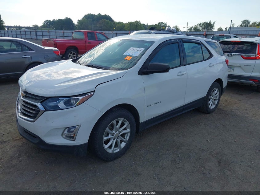 Vin: 2gnaxhev2j6273606, lot: 46823794, chevrolet equinox ls 20182