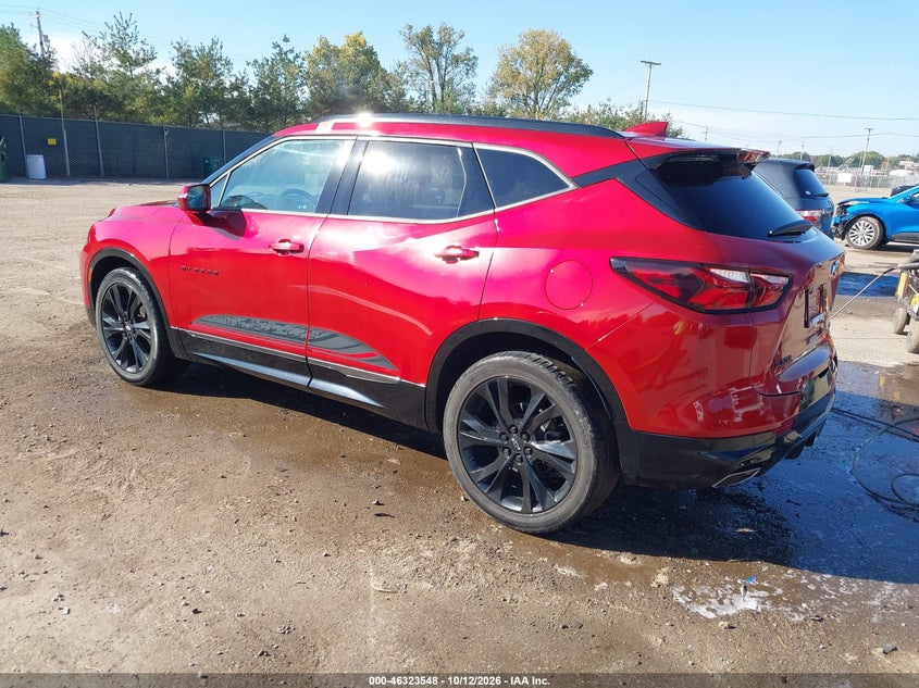 Vin: 3gnkbers7ks668045, lot: 46823796, chevrolet blazer rs 20193