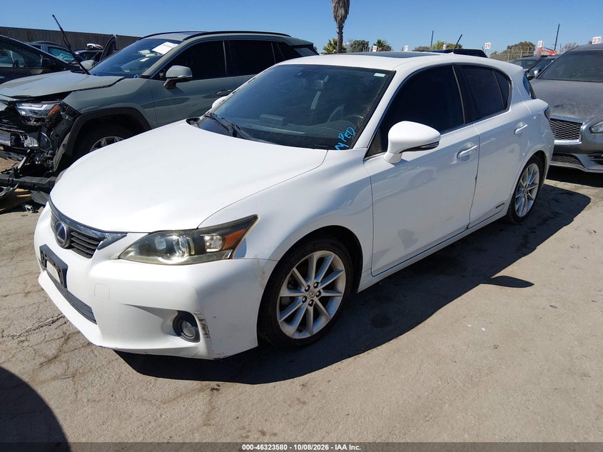 LEXUS CT 200H 2012 VIN JTHKD5BH0C2120255