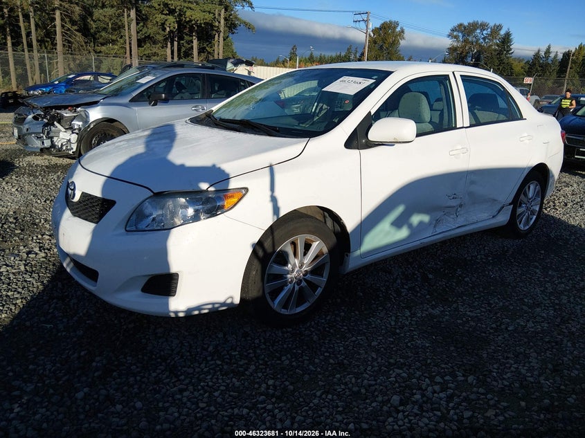 2009 Toyota Corolla Le, Left Side, IAAI, VIN 1NXBU40E49Z072479 — photo 2