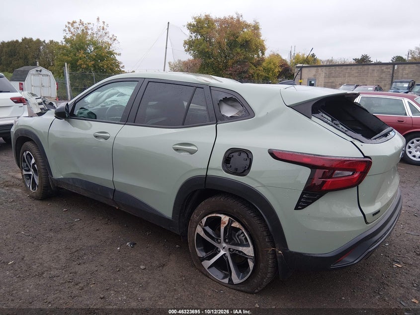 Vin: kl77lge29rc189538, lot: 46823943, chevrolet trax fwd 1rs 20243