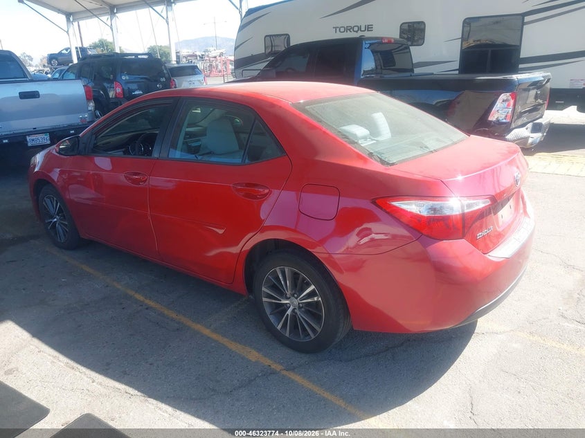 Vin: 2t1burhe3gc554988, lot: 46824022, toyota corolla le plus 20163