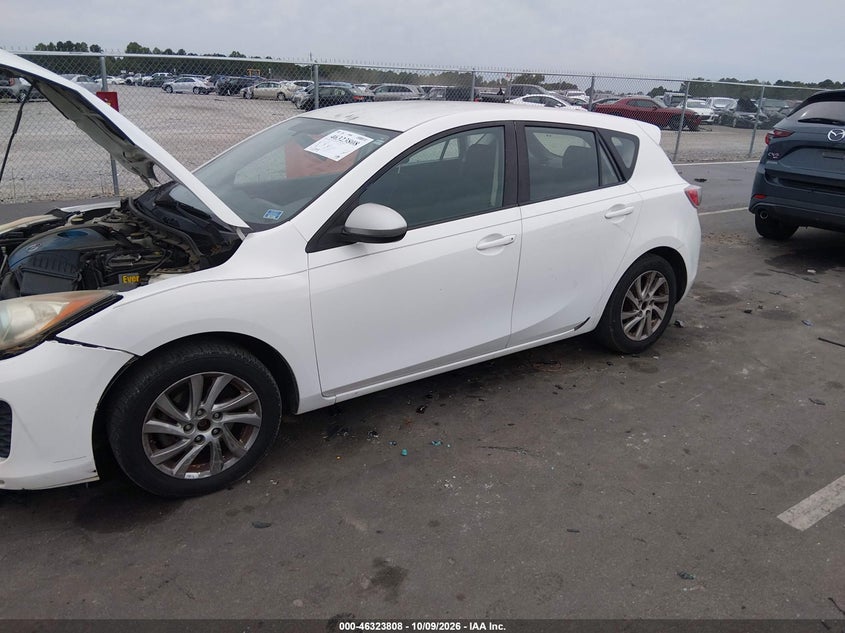 Vin: jm1bl1l78c1566484, lot: 46824056, mazda mazda3 i touring 20122