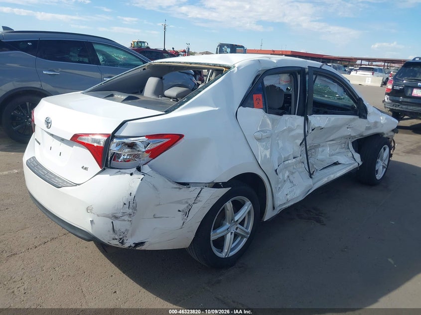 Vin: 2t1burhe0gc581923, lot: 46824068, toyota corolla le 20164