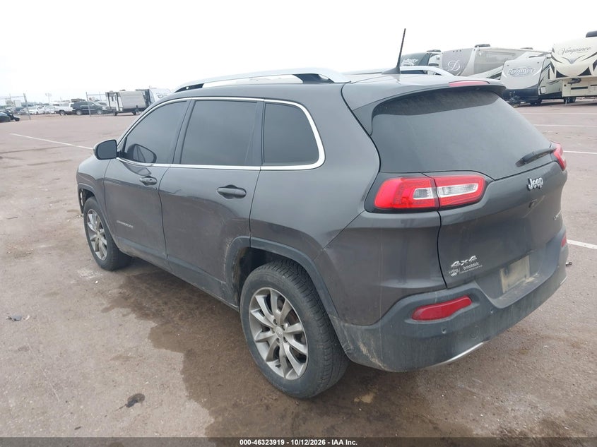 Vin: 1c4pjmdb2jd554892, lot: 46824167, jeep cherokee limited 4x4 20183