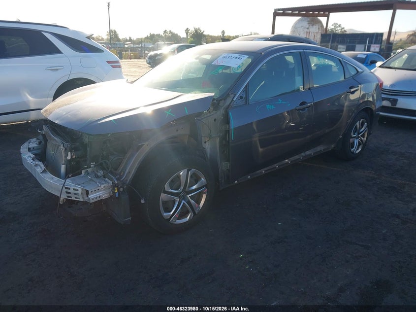 Vin: 2hgfc2f57jh587618, lot: 46824228, honda civic lx 20182