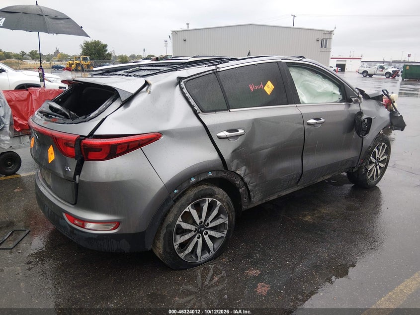 Vin: kndpncac8h7145252, lot: 46824260, kia sportage ex 20174