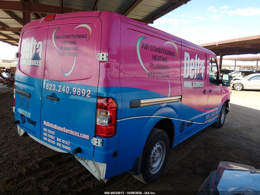 Vin: 1n6bf0km9ln802963, lot: 46824261, nissan nv cargo nv1500 s standard roof v6 20204