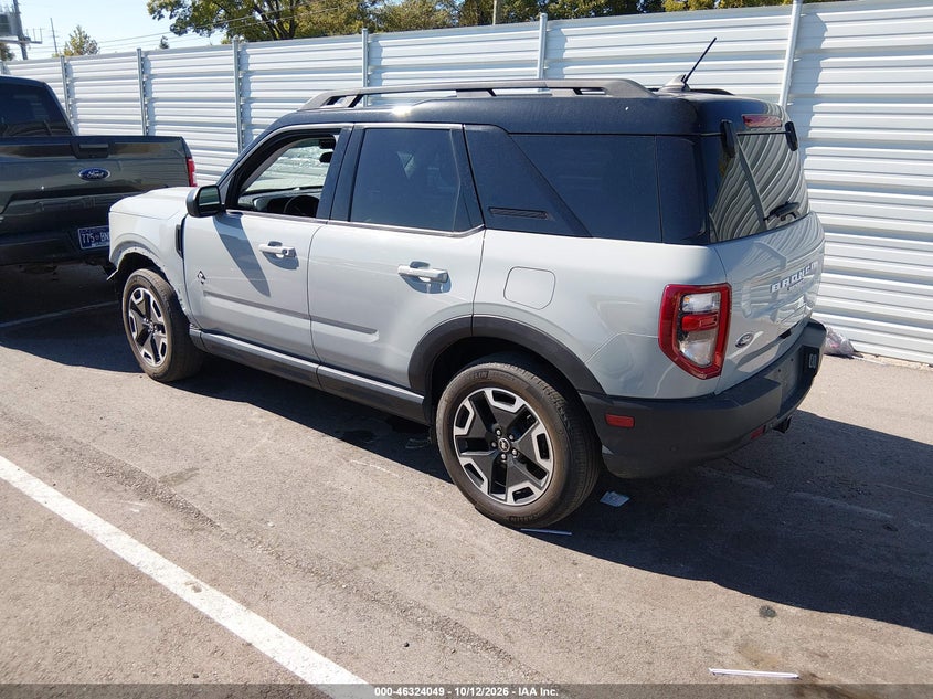 Vin: 3fmcr9c62rrf05165, lot: 46824297, ford bronco sport outer banks 20243