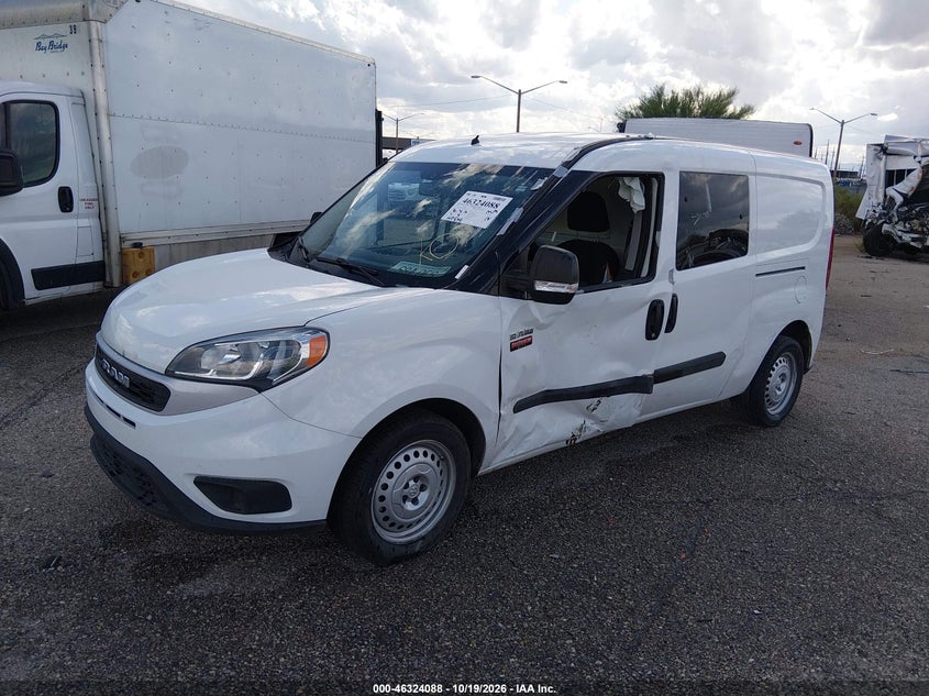 2022 Ram Promaster City Cargo Van, Left Side, IAAI, VIN ZFBHRFAB3N6Y50093 — photo 2