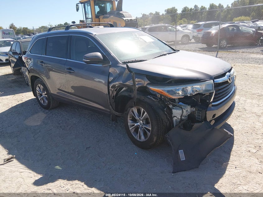 Vin: 5tdjkrfh5fs090364, lot: 46824368, toyota highlander xle v6 2015 img_1