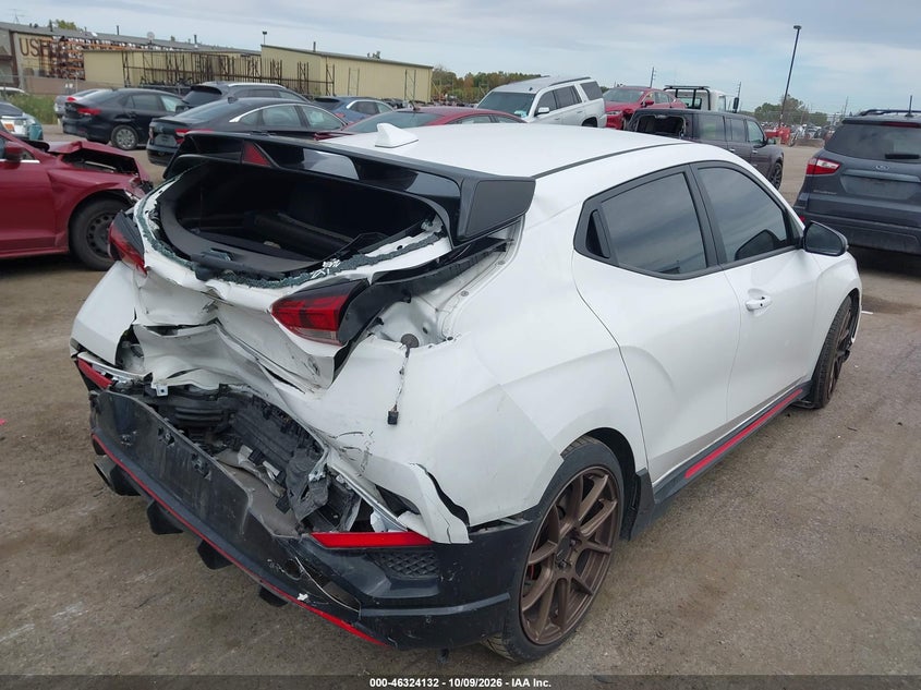 Vin: kmht36ah1nu014223, lot: 46824385, hyundai veloster n 20224