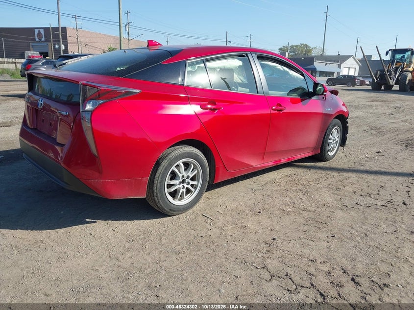 Vin: jtdkbrfu7h3543874, lot: 46824555, toyota prius two 20174